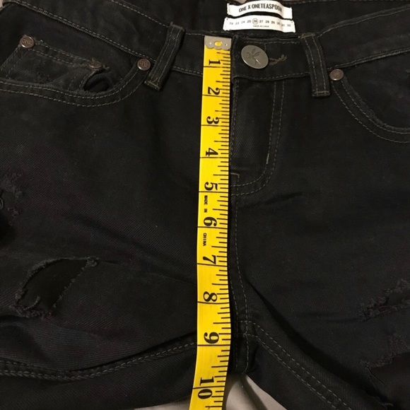 HP🎉 One Teaspoon Awesome Baggies in Black Van - Picture 4 of 5